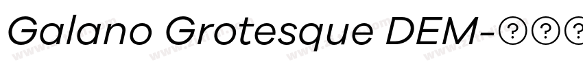 Galano Grotesque DEM字体转换
